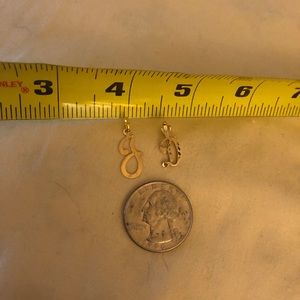 Initials JD? Lucky you! 14K gold J an D for sale.